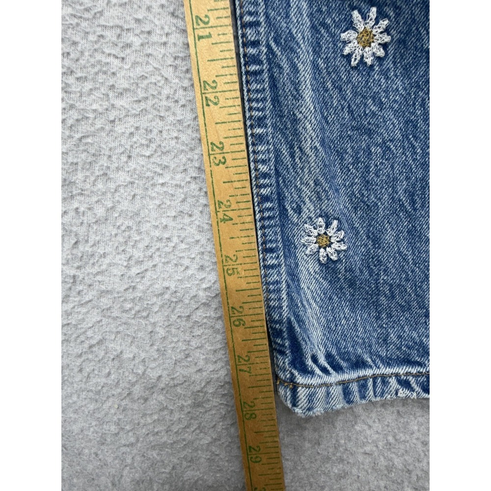 Reformation Cynthia Chamomile High Rise Straight Jeans Womens 26 Blue Floral - Picture 8 of 16